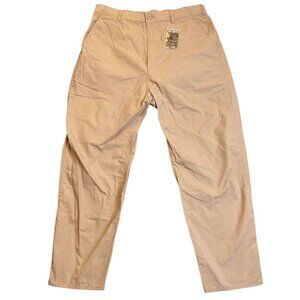 Uniqlo Womans Pants Size 7 Beige Casual Cotton/Polyester Blend